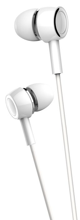 USAMS earphones με μικρόφωνο EP-12, 10mm, 1.2m, λευκά 1 USAMS earphones με μικρόφωνο EP-12