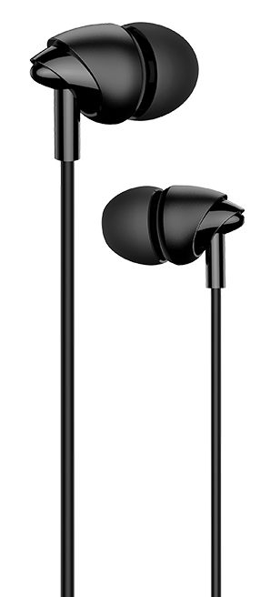 USAMS earphones με μικρόφωνο EP-39, 10mm, 1.2m, μαύρα 1 USAMS earphones με μικρόφωνο EP-39