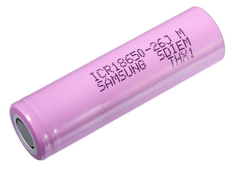 SAMSUNG επαναφορτιζόμενη μπαταρία ICR-26J, 18650, 2600mAh 9.43Wh 1 SAMSUNG επαναφορτιζόμενη μπαταρία ICR-26J