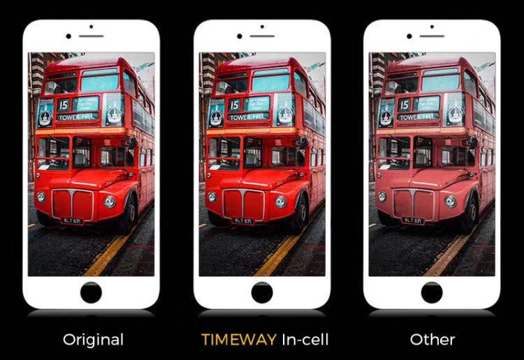 TW INCELL LCD για iPhone 7 Plus, camera-sensor ring, earmesh, μαύρη 4 μαύρη