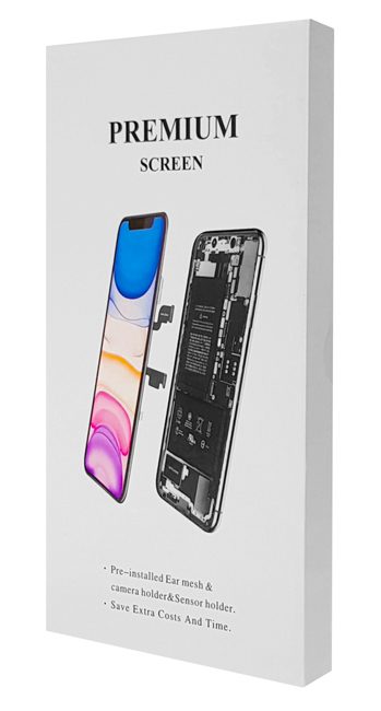 TW INCELL LCD για iPhone 8 Plus, camera-sensor ring, earmesh, μαύρη 2 camera-sensor ring
