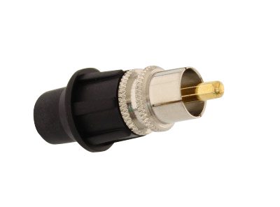 TELECOM RCA male universal connector, with CaP 5 ΤΕΜ. 1 TELECOM RCA male universal connector