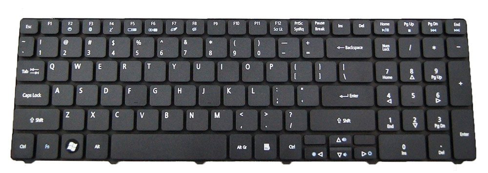 Πληκτρολόγιο για Acer Aspire 5734Z-4725, US, Black 1 Πληκτρολόγιο για Acer Aspire 5734Z-4725