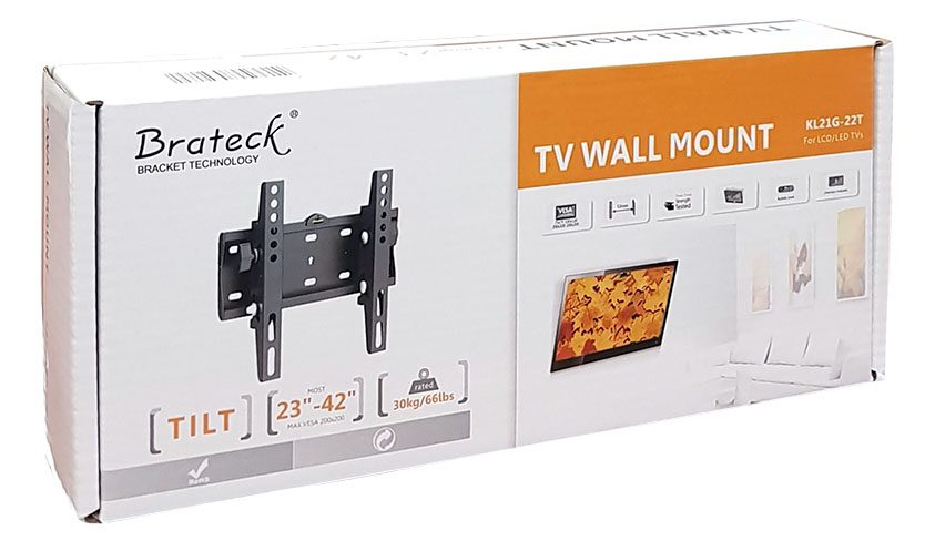 BRATECK Επιτοίχια βαση KL21G-22T, για οθόνη 23"-42", έως 30kg 3 έως 30kg
