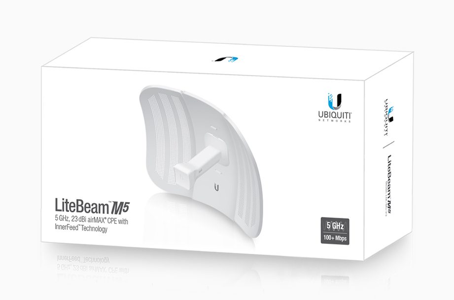 UBIQUITI LiteBeam M5 airMAX CPE Access Point LBE-M5-23, 23dBi, 5GHz 4 UBIQUITI LiteBeam M5 airMAX CPE Access Point LBE-M5-23, 23dBi, 5GHz - Image 4
