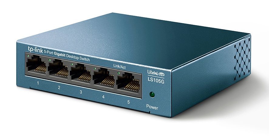 TP-LINK Desktop Switch LS105G, 5-port 10/100/1000Mbps, Ver. 1.0 1 TP-LINK Desktop Switch LS105G