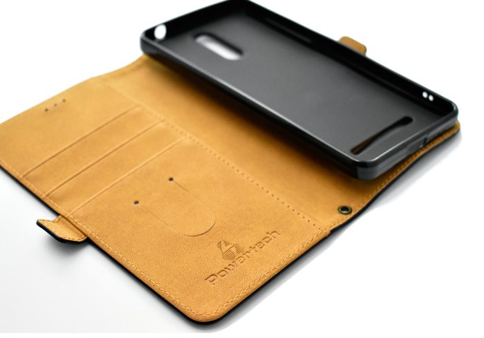 POWERTECH Θήκη Elegance Leather για Leagoo M8/M8 Pro, Black 2 Black