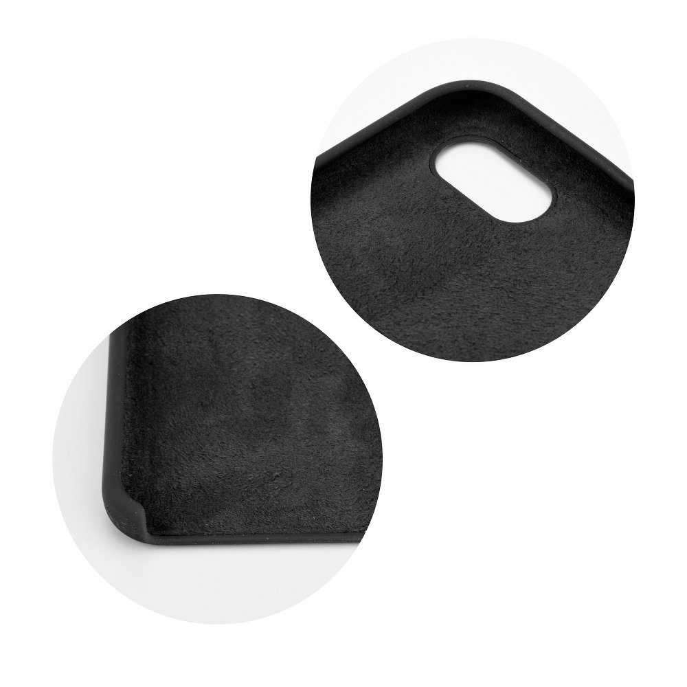 POWERTECH Θήκη Silicon Velvet MOB-1128 για Samsung J6 Plus 2018, μαύρη 2 μαύρη