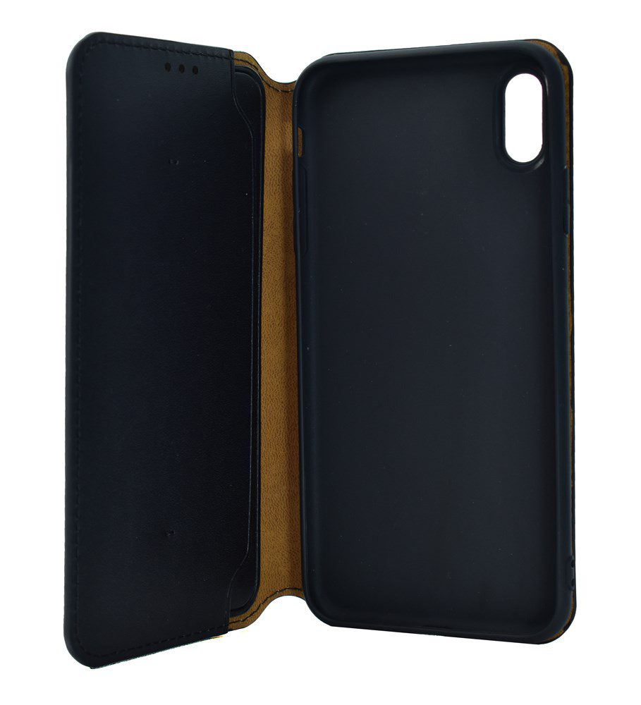 POWERTECH Θήκη Slim Leather για iPhone XS Max, μαύρη 2 μαύρη