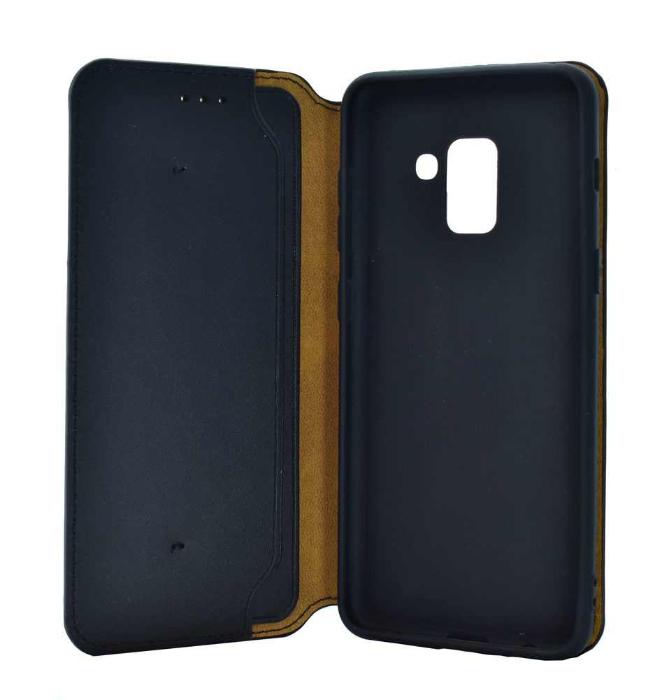 POWERTECH Θήκη Slim Leather για Samsung A5 2018, μαύρη 3 POWERTECH Θήκη Slim Leather για Samsung A5 2018, μαύρη - Image 3