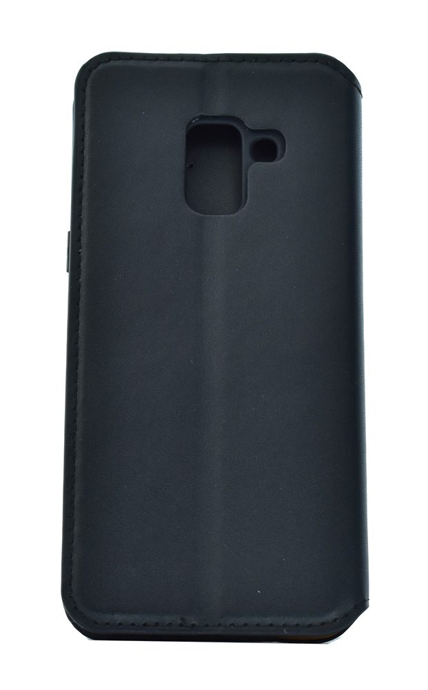 POWERTECH Θήκη Slim Leather για Samsung A5 2018, μαύρη 2 μαύρη