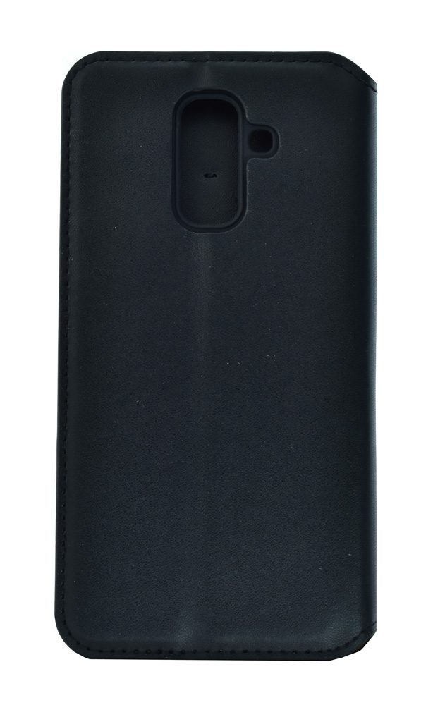 POWERTECH Θήκη Slim Leather για Samsung A6 Plus 2018, μαύρη 2 μαύρη