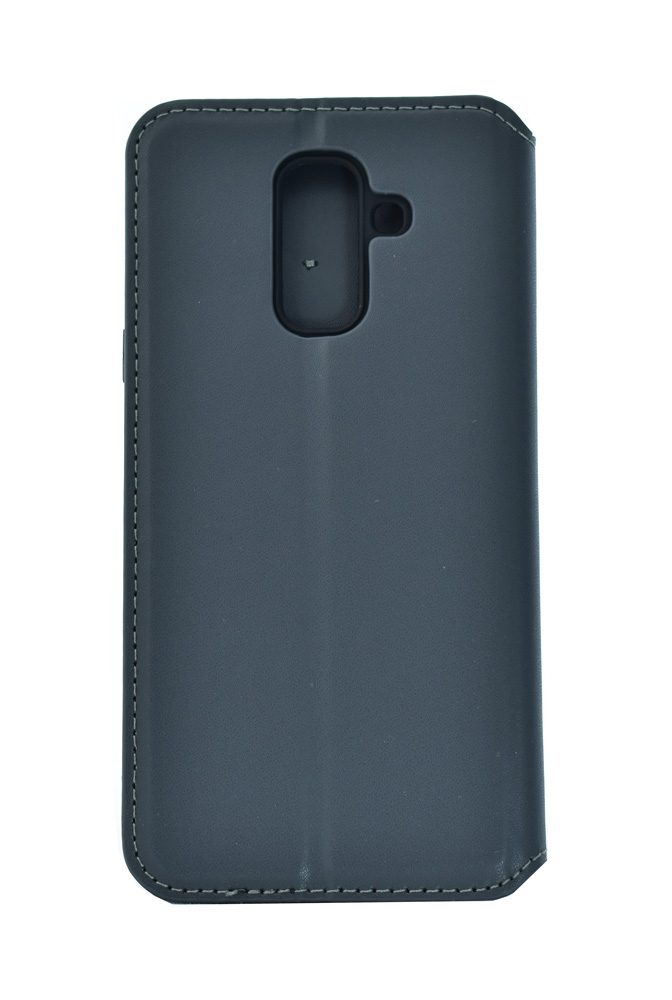 POWERTECH Θήκη Slim Leather για Samsung A6 Plus 2018, γκρι 2 γκρι