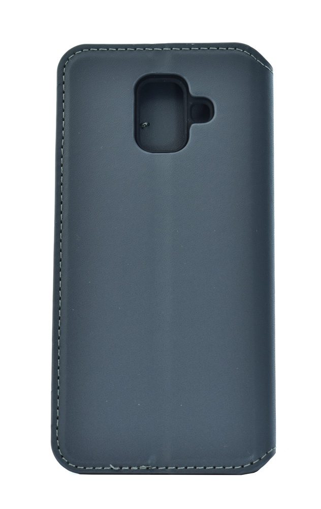 POWERTECH Θήκη Slim Leather για Samsung A6 2018, γκρι 2 γκρι
