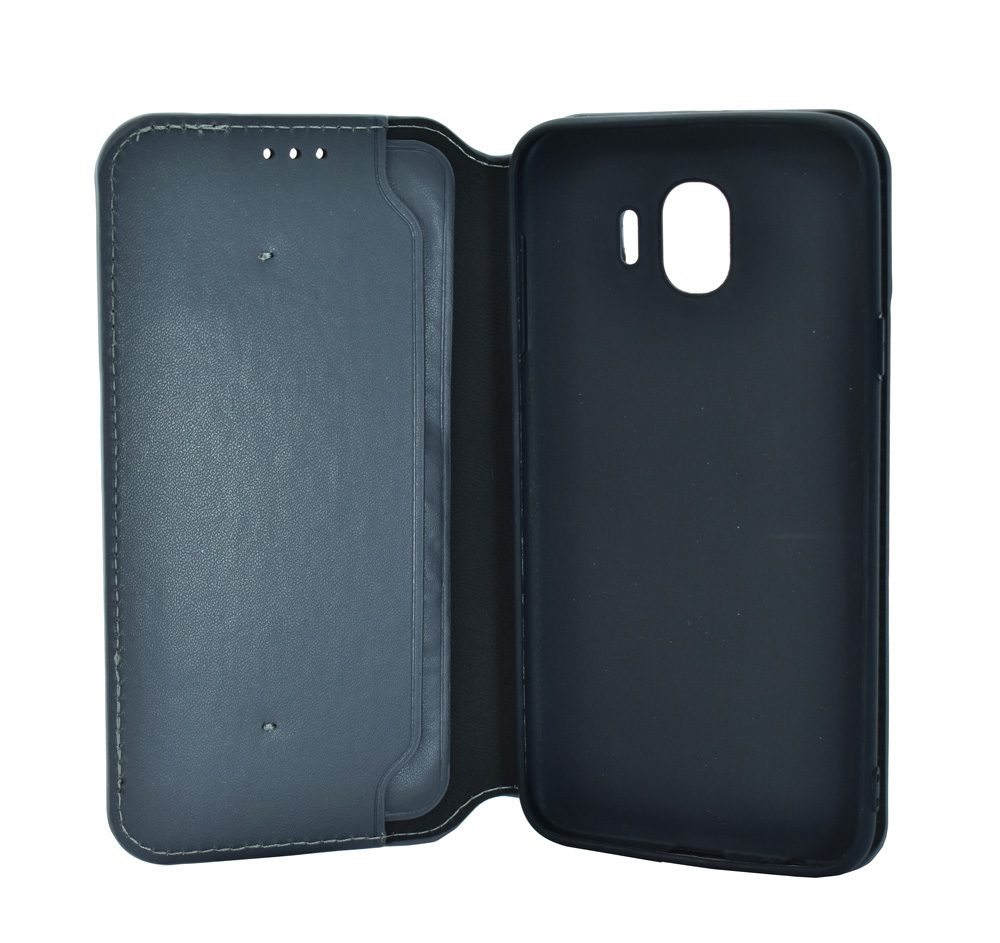 POWERTECH Θήκη Slim Leather για Samsung J4 2018, γκρι 3 POWERTECH Θήκη Slim Leather για Samsung J4 2018, γκρι - Image 3
