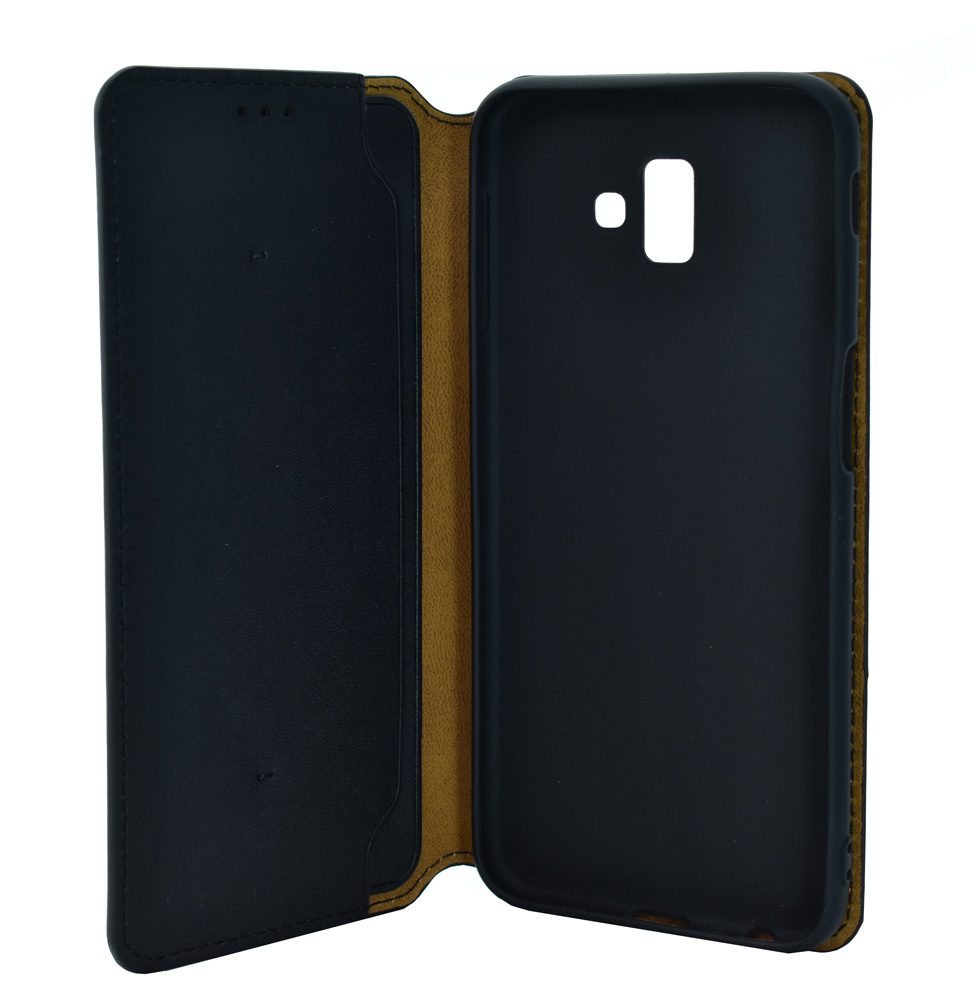 POWERTECH Θήκη Slim Leather για Samsung J6 Plus 2018, μαύρη 3 POWERTECH Θήκη Slim Leather για Samsung J6 Plus 2018, μαύρη - Image 3