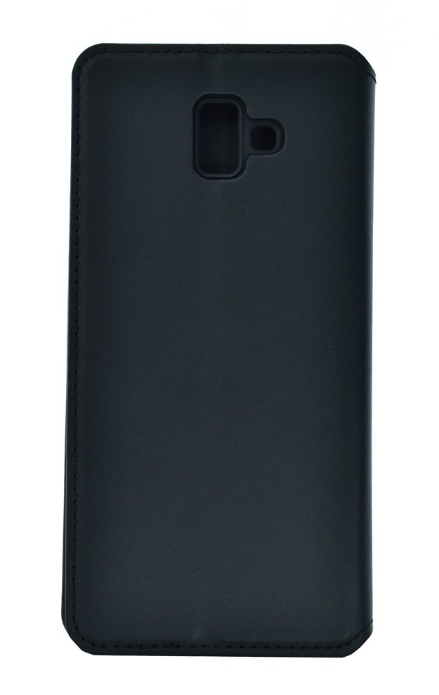 POWERTECH Θήκη Slim Leather για Samsung J6 Plus 2018, μαύρη 2 μαύρη