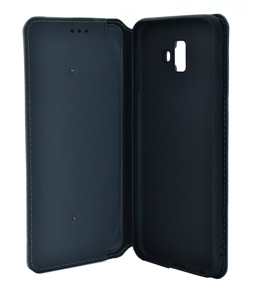POWERTECH Θήκη Slim Leather για Samsung J6 Plus 2018, γκρι 3 POWERTECH Θήκη Slim Leather για Samsung J6 Plus 2018, γκρι - Image 3