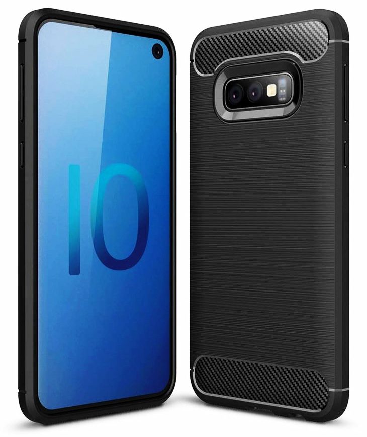 POWERTECH Θήκη Carbon Flex MOB-1254 για Samsung Galaxy S10e, μαύρη 1 POWERTECH Θήκη Carbon Flex MOB-1254 για Samsung Galaxy S10e