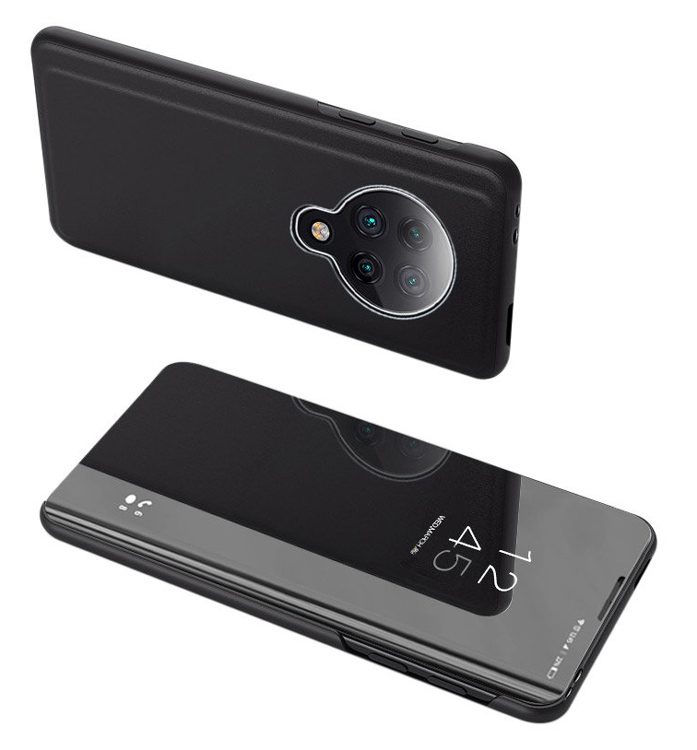 POWERTECH θήκη Clear view MOB-1513, Xiaomi Poco F2 Pro, μαύρη 1 POWERTECH θήκη Clear view MOB-1513