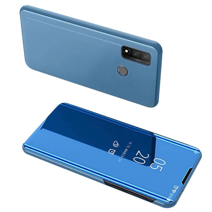 POWERTECH θήκη Clear view MOB-1516, Huawei P Smart 2020, μπλε 1 POWERTECH θήκη Clear view MOB-1516
