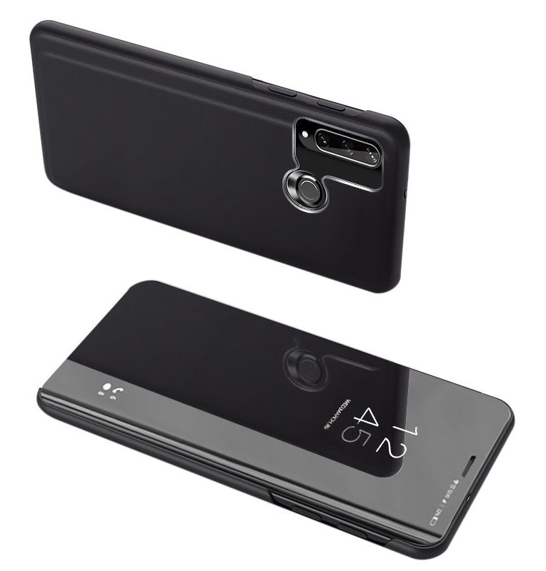 POWERTECH θήκη Clear view MOB-1517, Huawei Y6p, μαύρη 1 POWERTECH θήκη Clear view MOB-1517