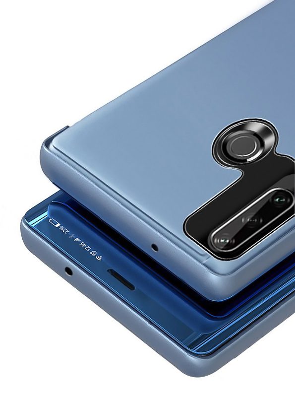 POWERTECH θήκη Clear view MOB-1518, Huawei Y6p, μπλε 3 μπλε