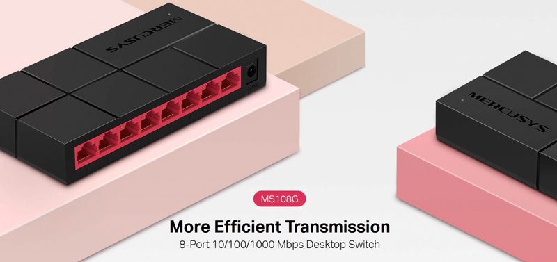 MERCUSYS Desktop Switch MS108G, 8x 10/100/1000 Mbps, Ver. 1 5 MERCUSYS Desktop Switch MS108G, 8x 10/100/1000 Mbps, Ver. 1 - Image 5