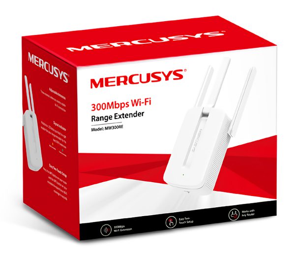 MERCUSYS Wi-Fi Range Extender MW300RE, 300Mbps, MIMO, Ver. 3 3 MIMO
