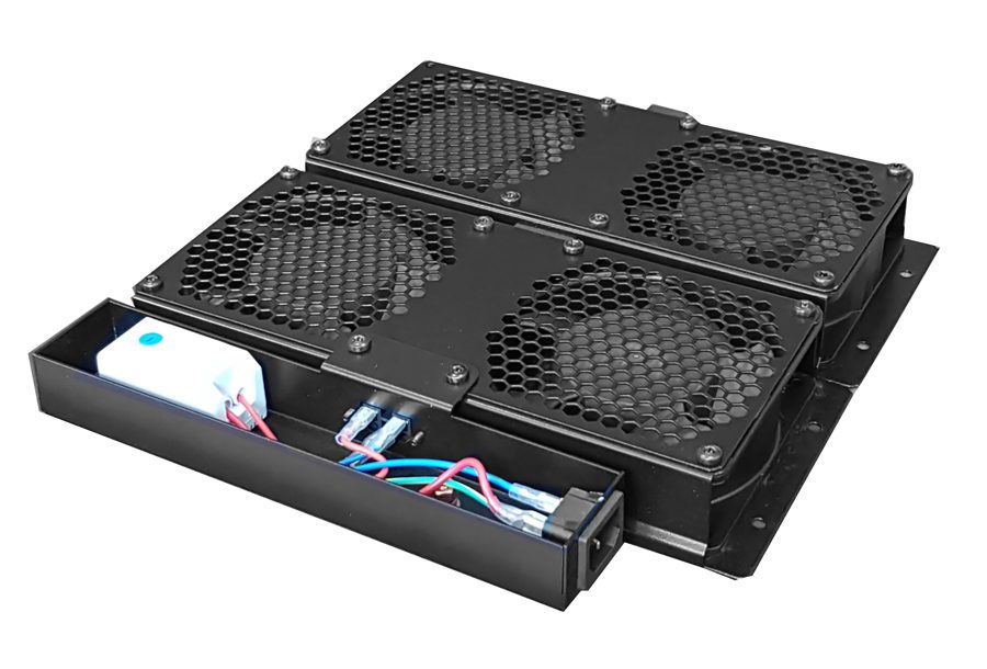 POWERTECH cooling fan με θερμοστάτη για rack NETW-0010, 29.5x31x4cm 2 29.5x31x4cm