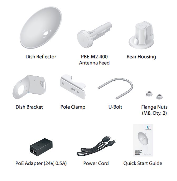 UBIQUITI Access point PBE-M2-400, outdoor, 2.4GHz, 2x18dBi, AirMAX 5 AirMAX