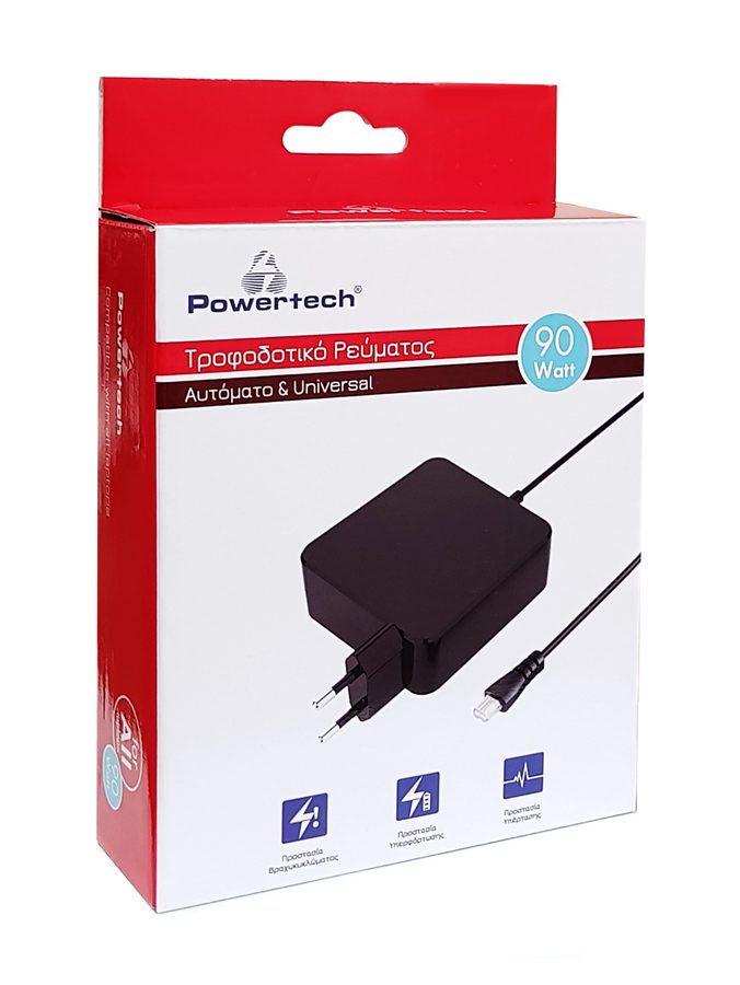 POWERTECH αυτόματος φορτιστής 90watt για laptop, 3m, χωρίς βύσματα 4 POWERTECH αυτόματος φορτιστής 90watt για laptop, 3m, χωρίς βύσματα - Image 4