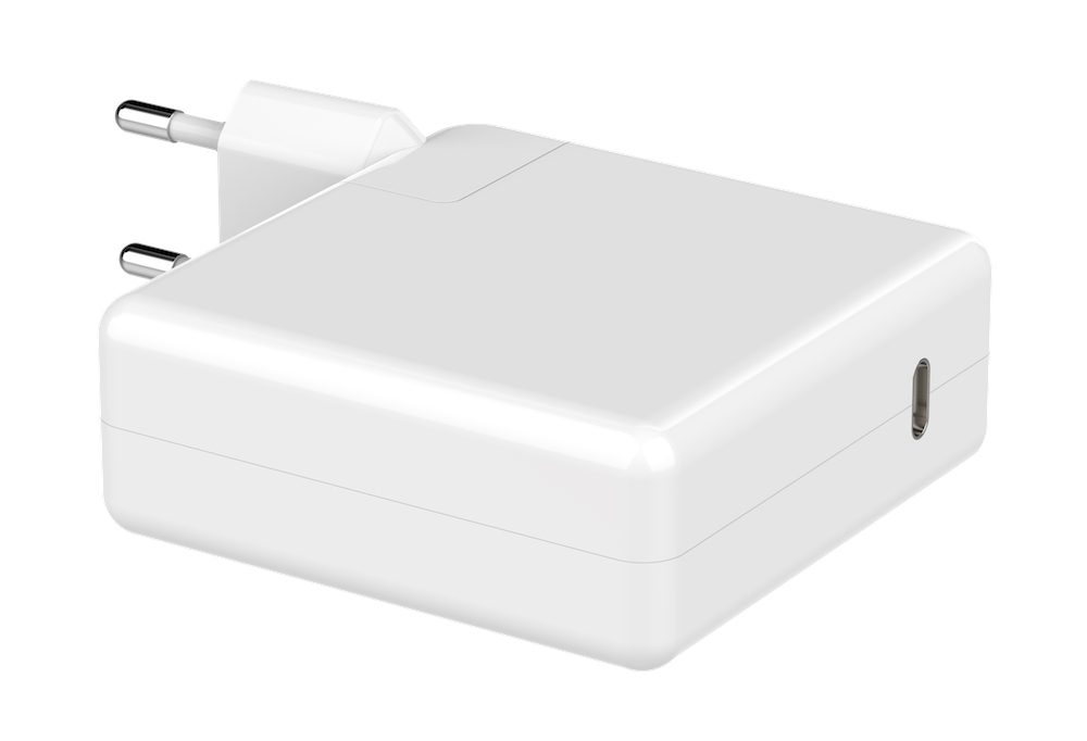 POWERTECH Φορτιστής laptop PT-704 για Apple, USB Type-C PD, 61W, λευκό 2 USB Type-C PD