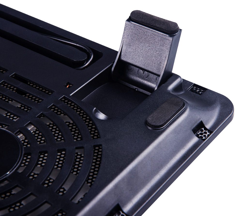 POWERTECH Βάση & ψύξη laptop PT-738 έως 15.6", 2x 125mm fan, LED, μαύρο 3 LED