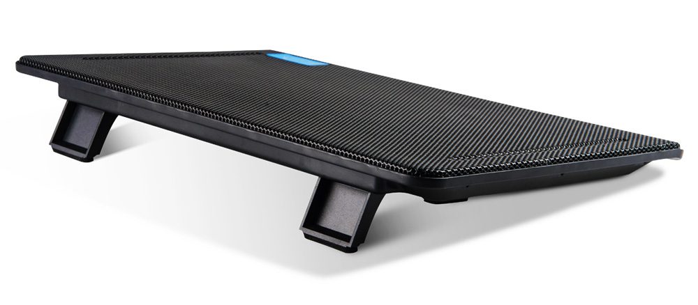 POWERTECH Βάση & ψύξη laptop PT-738 έως 15.6", 2x 125mm fan, LED, μαύρο 4 μαύρο