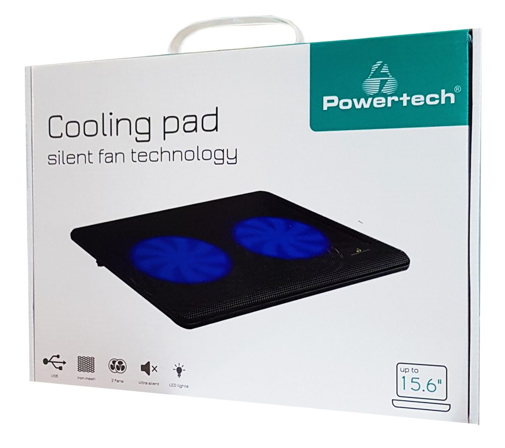 POWERTECH Βάση & ψύξη laptop PT-738 έως 15.6", 2x 125mm fan, LED, μαύρο 5 POWERTECH Βάση & ψύξη laptop PT-738 έως 15.6", 2x 125mm fan, LED, μαύρο - Image 5