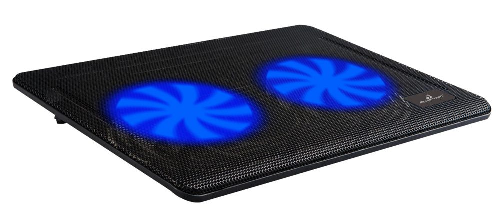 POWERTECH Βάση & ψύξη laptop PT-738 έως 15.6", 2x 125mm fan, LED, μαύρο 1 POWERTECH Βάση & ψύξη laptop PT-738 έως 15.6"