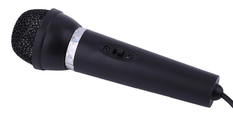 POWERTECH μικρόφωνο PT-859, με βάση, δυναμικό, 3.5mm, μαύρο 3 δυναμικό