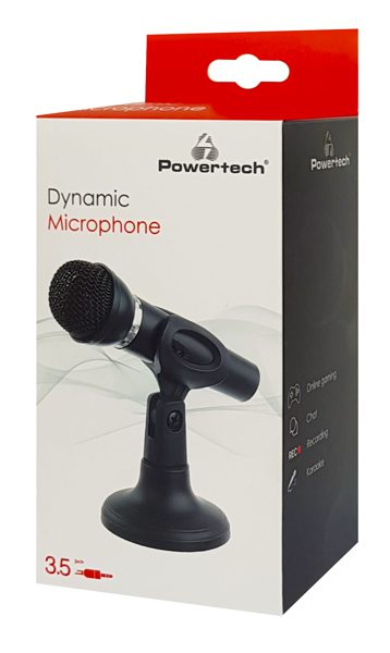 POWERTECH μικρόφωνο PT-859, με βάση, δυναμικό, 3.5mm, μαύρο 6 POWERTECH μικρόφωνο PT-859, με βάση, δυναμικό, 3.5mm, μαύρο - Image 6