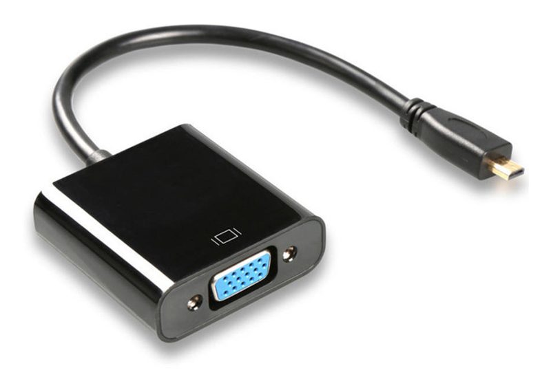 POWERTECH converter micro HDMI (M) σε VGA (F) PTH-027 με Audio, μαύρο 1 POWERTECH converter micro HDMI (M) σε VGA (F) PTH-027 με Audio