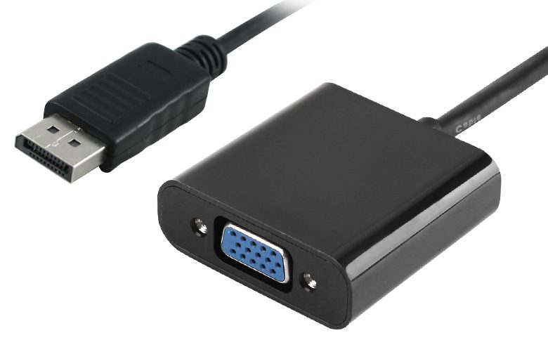 POWERTECH converter DisplayPort σε VGA PTH-028, 1920x1200p, μαύρο 1 POWERTECH converter DisplayPort σε VGA PTH-028