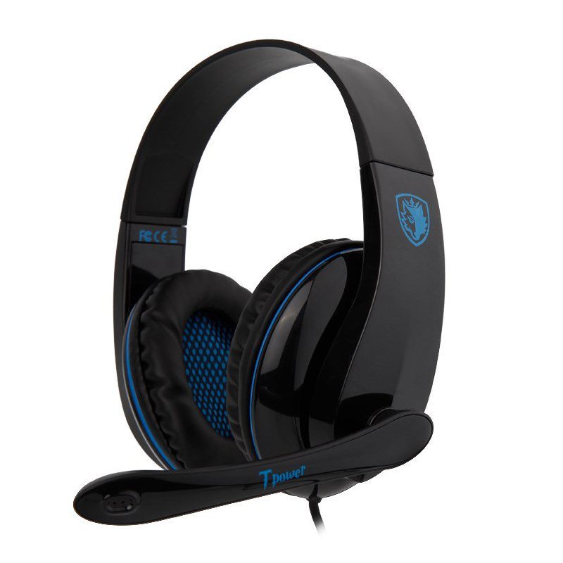 SADES Gaming headset Tpower με 40mm ακουστικά, Blue 2 Blue