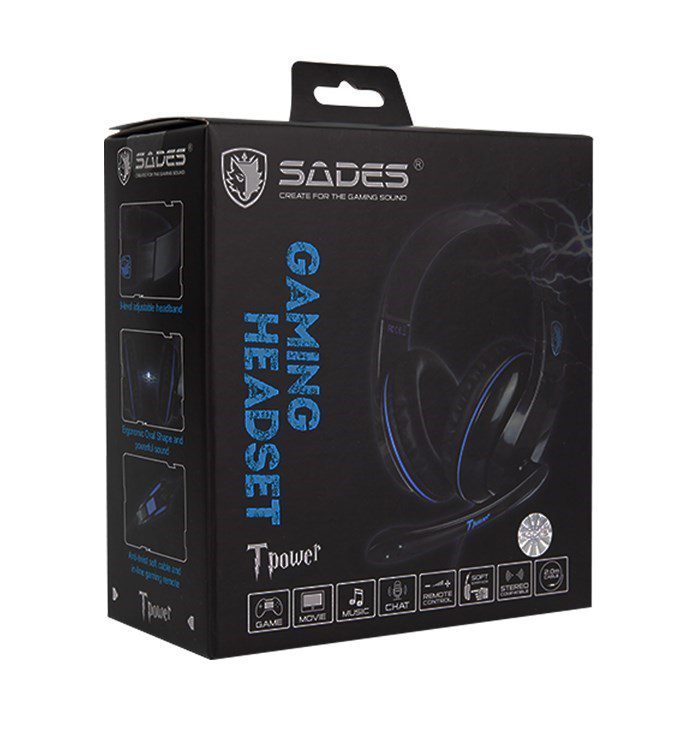 SADES Gaming headset Tpower με 40mm ακουστικά, Blue 6 SADES Gaming headset Tpower με 40mm ακουστικά, Blue - Image 6