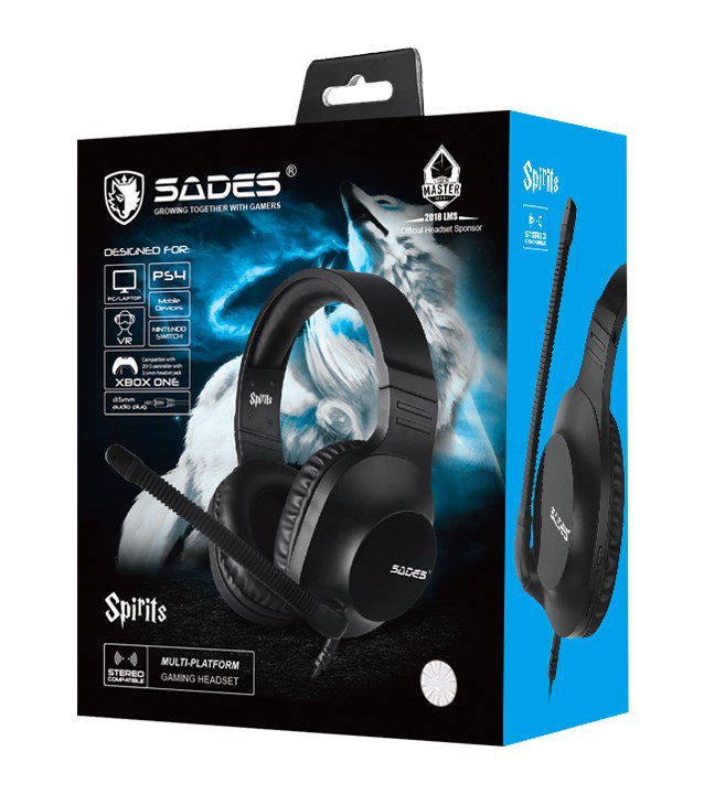 SADES Gaming Headset Spirits SA-721, Multiplatform, 3.5mm, μαύρα 5 SADES Gaming Headset Spirits SA-721, Multiplatform, 3.5mm, μαύρα - Image 5