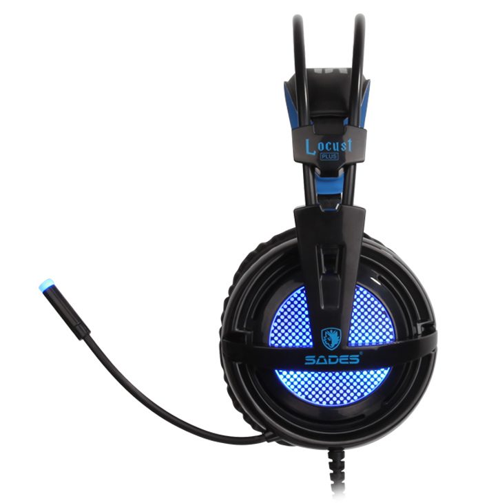 SADES Gaming Headset Locust Plus, USB, 7.1CH με 40mm ακουστικά 2 USB