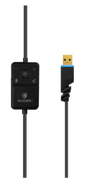 SADES Gaming Headset Locust Plus, USB, 7.1CH με 40mm ακουστικά 4 SADES Gaming Headset Locust Plus, USB, 7.1CH με 40mm ακουστικά - Image 4