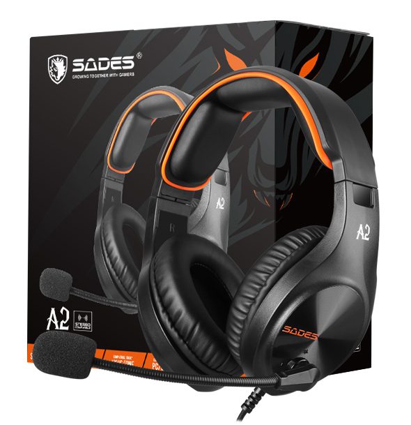 SADES Gaming Headset A2, multiplatform, 3.5mm, μαύρα 2 multiplatform