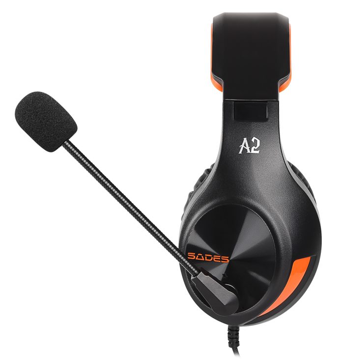 SADES Gaming Headset A2, multiplatform, 3.5mm, μαύρα 3 3.5mm