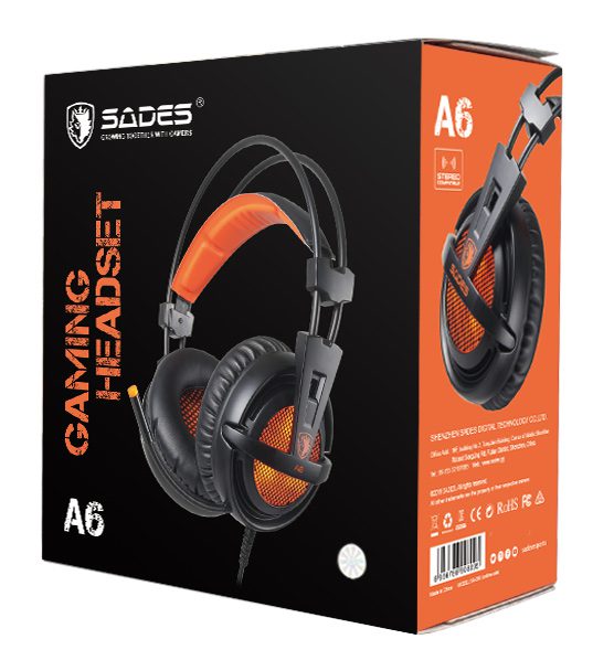 SADES Gaming Headset A6, multiplatform, USB, LED, μαύρα 6 SADES Gaming Headset A6, multiplatform, USB, LED, μαύρα - Image 6