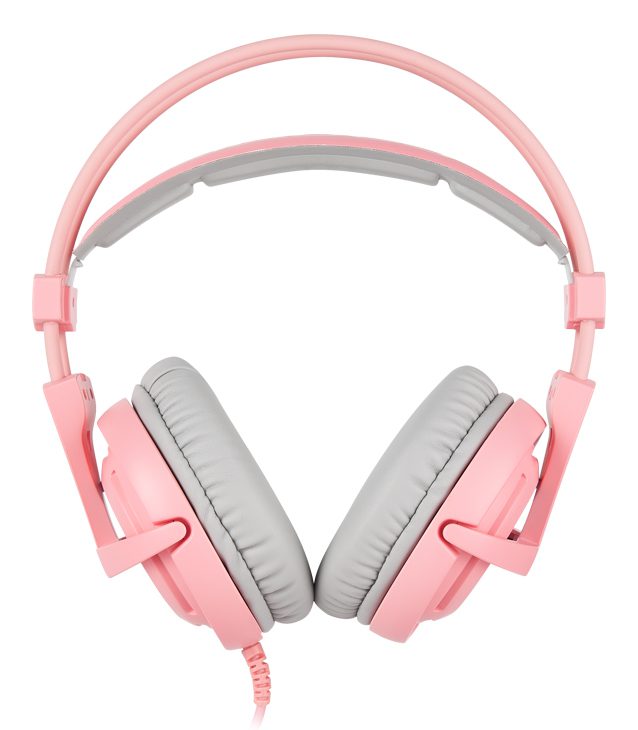 SADES Gaming Headset A6, multiplatform, USB, LED, ροζ 3 USB